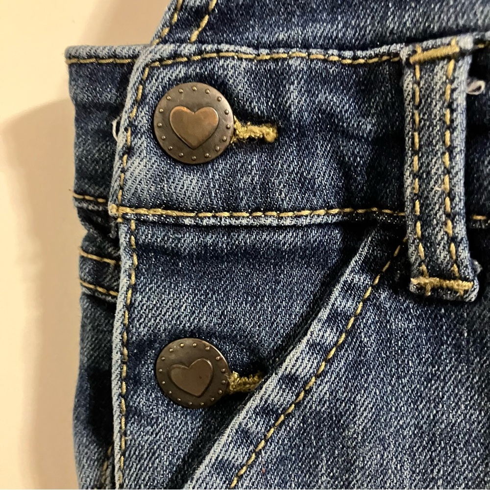 Wonder Nation Girls Denim Overalls Ruffle Details Adjustable Straps Sz 4T - Picture 5 of 11